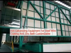 Equipo de galvanizado en caliente para revestimiento de alambre de acero y baño de zinc personalizable