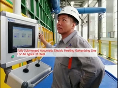 Línea de calentamiento eléctrico totalmente sumergido automático de galvanizado para todos los tipos de acero