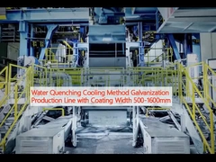 Método de enfriamiento por amortiguación por agua Línea de producción de galvanización con ancho de recubrimiento 500-1600 mm