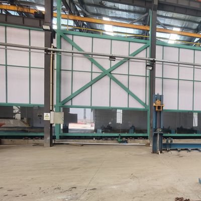 Hot Dip Galvanizing Machine with Zinc Bath Width 1.5-2 Meters Fume Extraction System and Ceramic Kettle Material